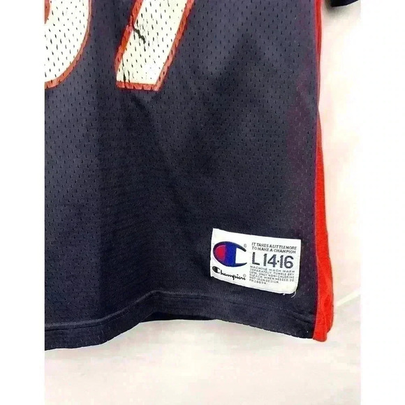 VTG Champion Denver Broncos McCaffrey NFL Football Jersey LARGE Youth #87 - Picture 10 of 12